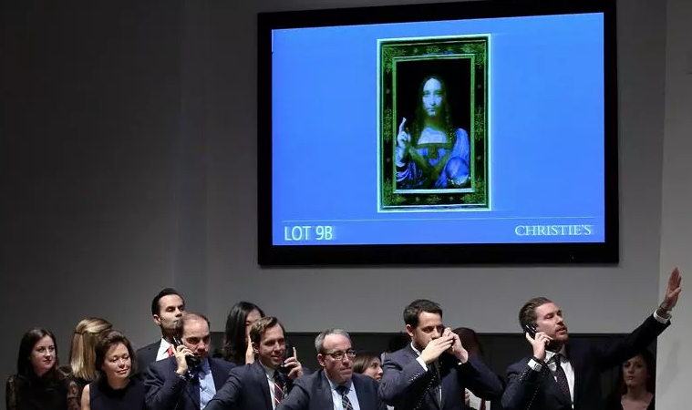 Quadro de Leonardo da Vinci é leiloado por US$ 450,3 milhões e bate recorde mundial