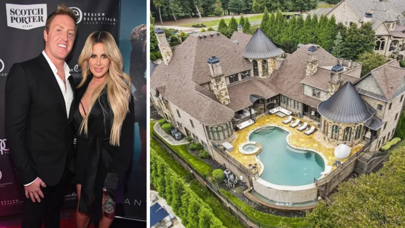 Mansão de US$ 6 milhões de Kim Zolciak e Kroy Biermann vai a leilão após eles não conseguirem vendê-la